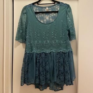 Free People Lace Top Size M